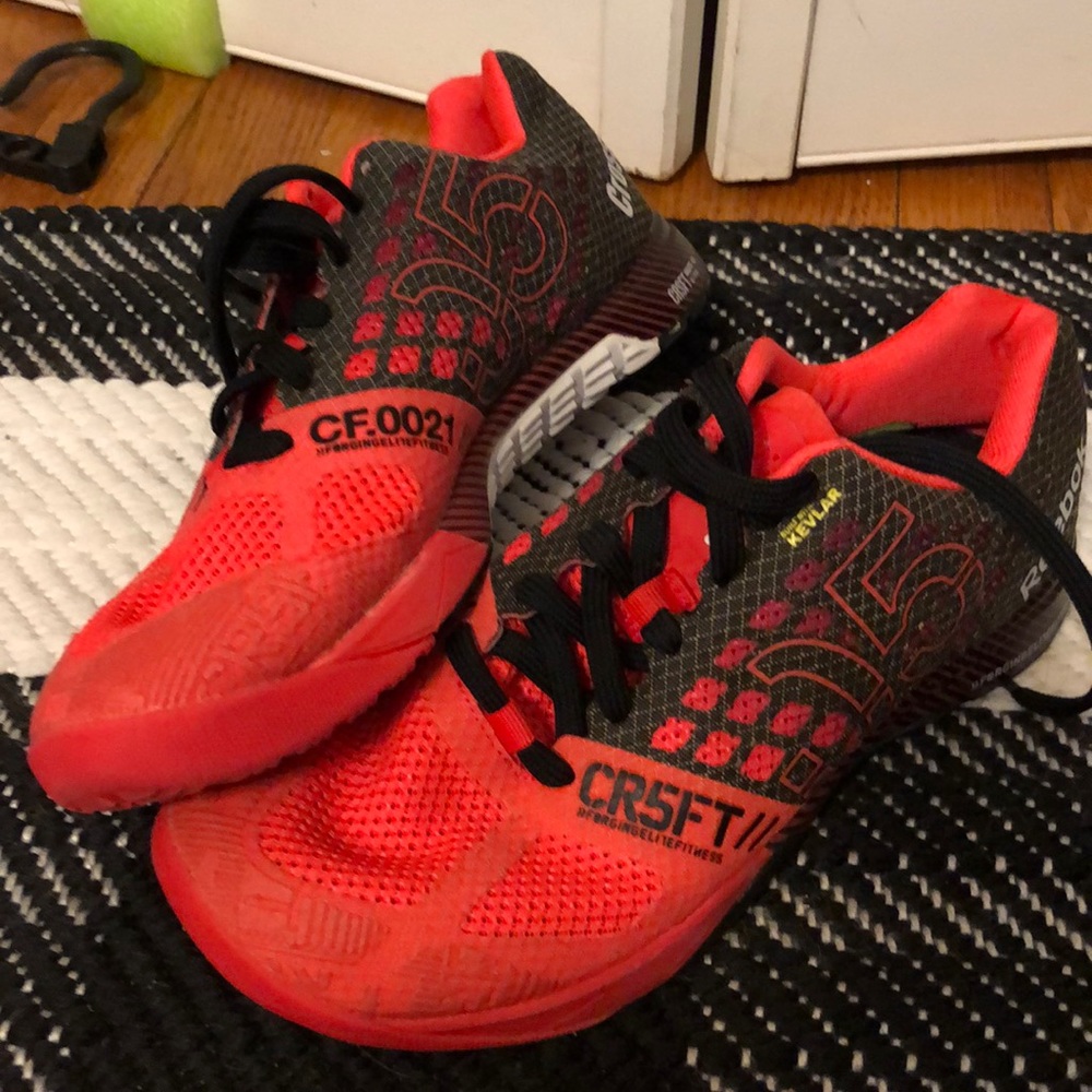 CrossFit Reebok shoes red